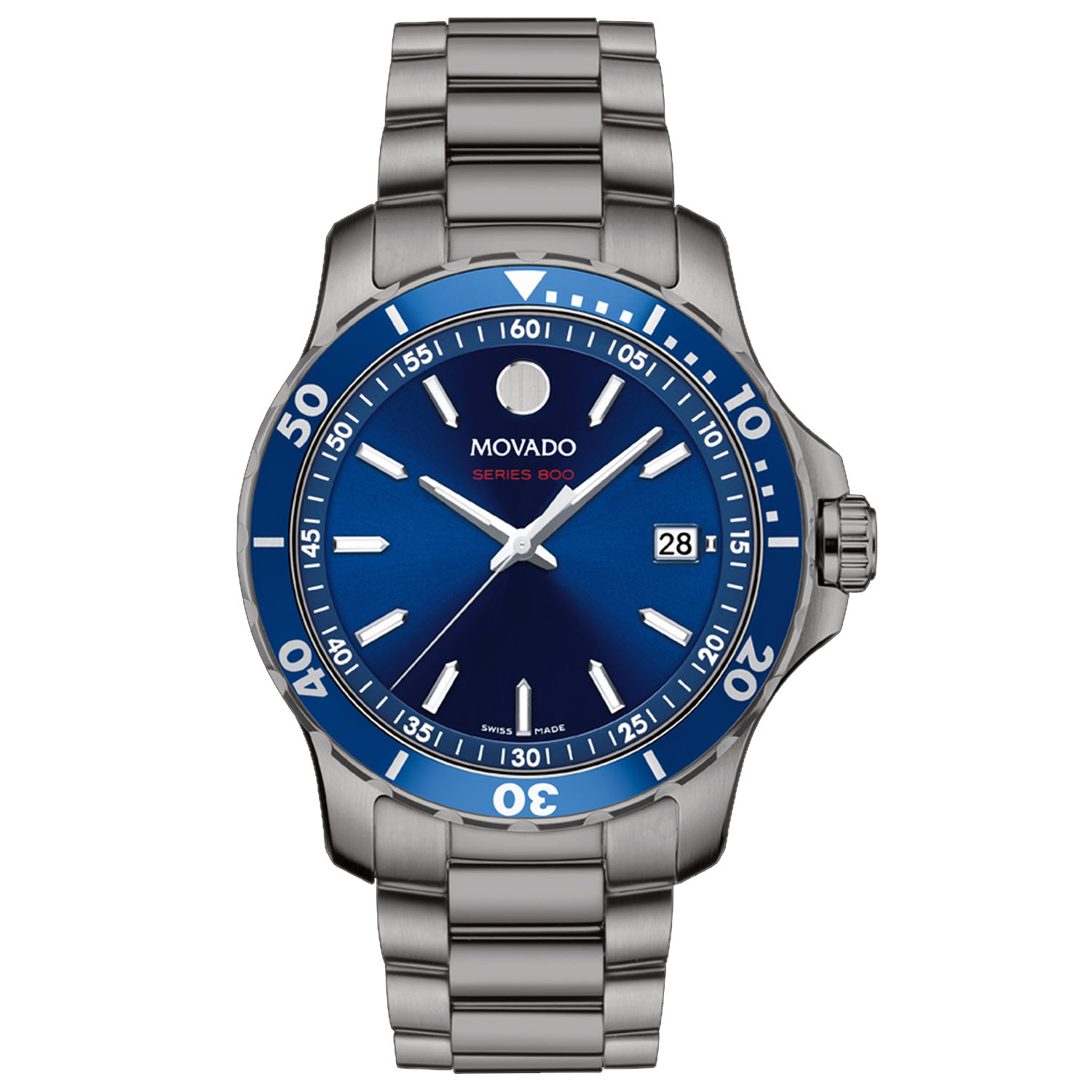 Movado Men's Series 800 Blue Dial Watch - 2600159
