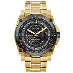Bulova Men's Precisionist Black Dial Watch - 98D156