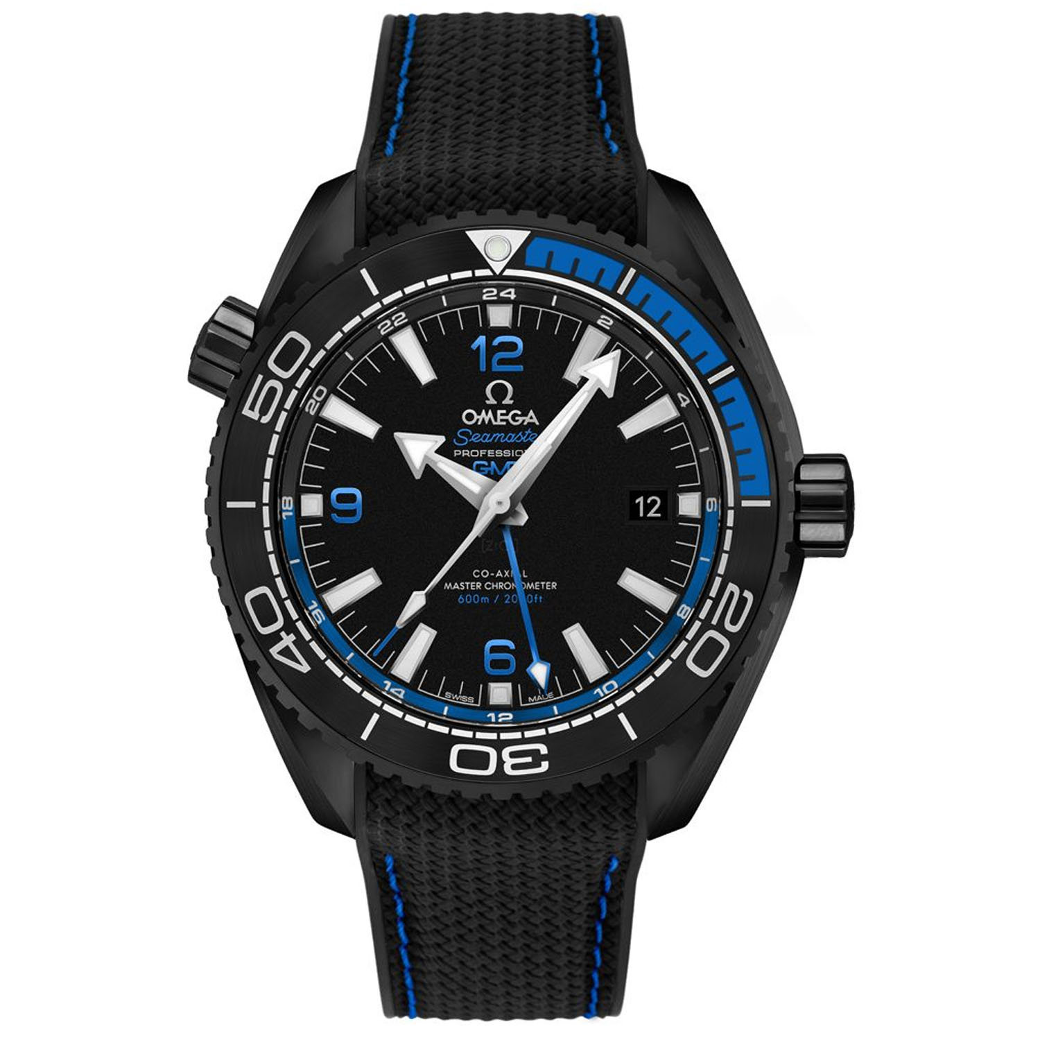 Omega Men's Seamaster Black Dial Watch - O21592462201002