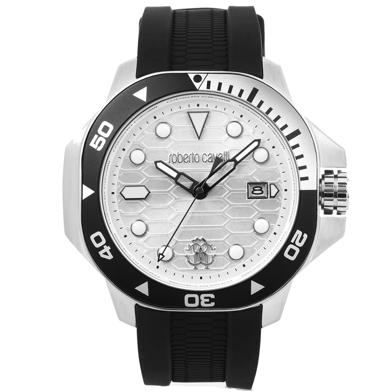Roberto Cavalli Men's Classic Silver Dial Watch - RC5G044P0055