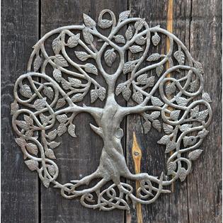 Tree Of Life Tree Of Life Metal Wall Art Contemporary Iron Artwork Decor Round Modern Plaque