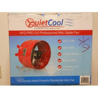 Quietcool Energy Efficient Attic 3013 Cfm Gable Fan W Built In Thermostat