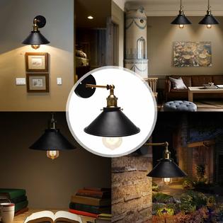 JACKYLED Arm Swing Wall Sconce UL Hardwire Industrial ...