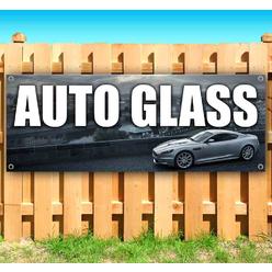 Tampa Printing Auto Glass Banner, a 13 oz heavy duty vinyl banner sign with metal grommets, new,  advertising, flag (many sizes)