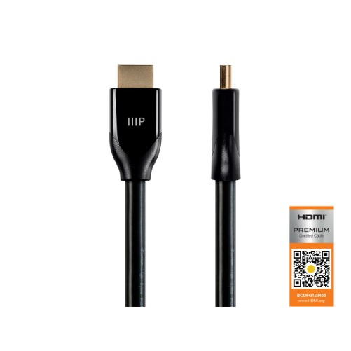 MONOPRICE 15427 HIGH SPEED HDMI CABLE_ HDR_ 3FT - BLACK
