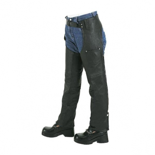 Vance leather Kids Leather Motorcycle Chaps American Special