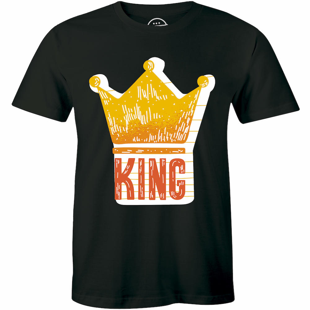 Half It King Golden Crown Logo T-Shirt for Men
