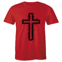 Half It A Holy Cross Image T-Shirt for Male