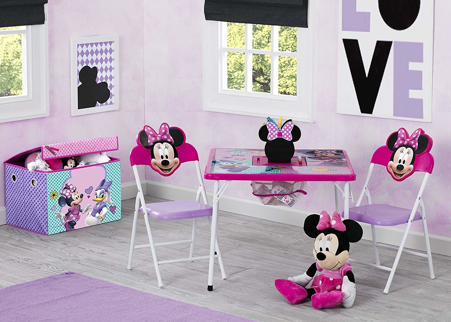 Delta Children Kids Table Chairs Set Minnie Mouse Toy