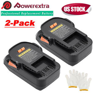 Powerextra 2 Pack 18v Lithium Ion Battery For Ridgid R840085 R840084 R840083 R840087 18volt