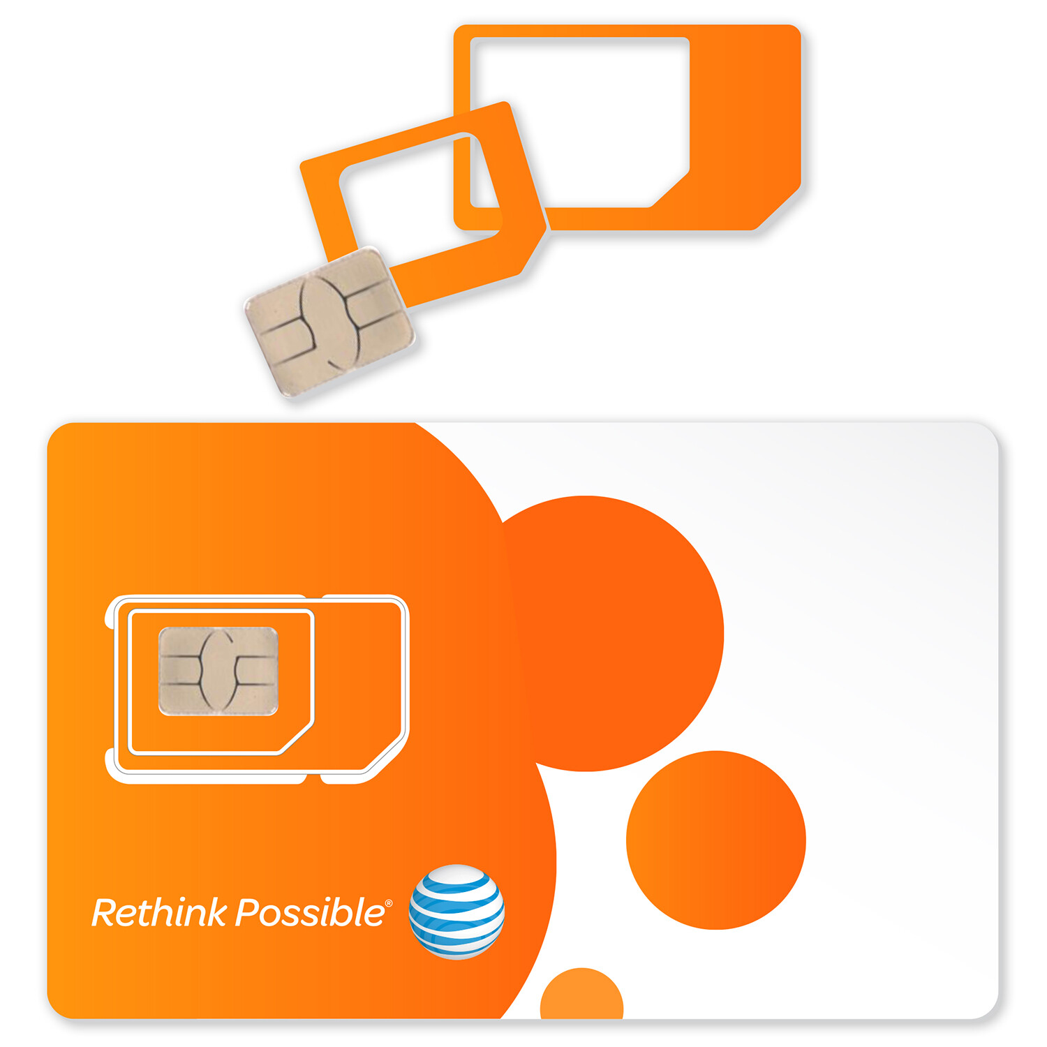 6453a at&t 4g lte sim card new all size gophone one 3 in 1 micro nano standard/regular 6453a at&t 4g lte