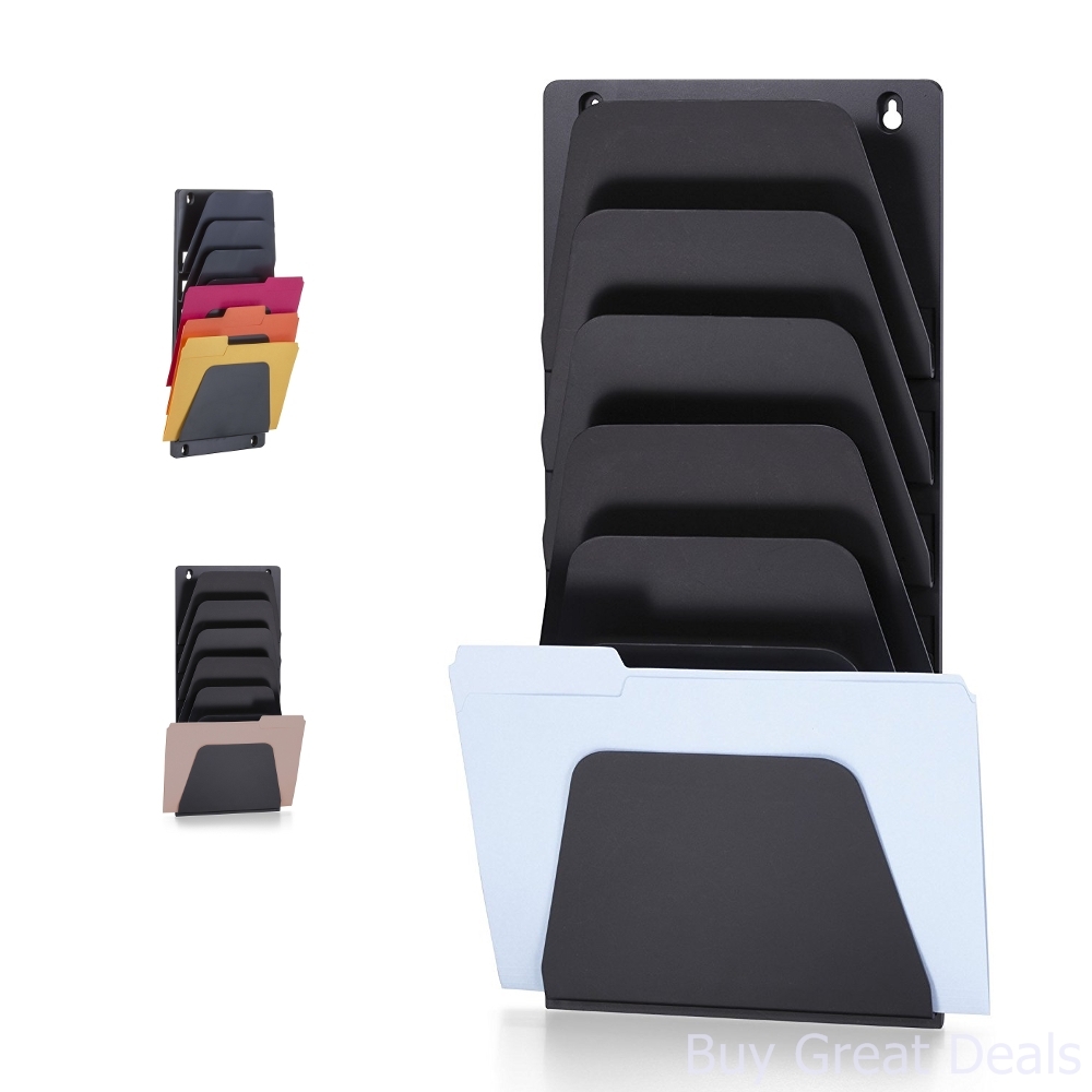 Officemate 1000015568 Wall File Folder Holder Letter Storage Pocket ...