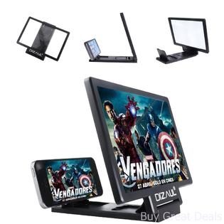 Dizaul 3306431 Screen Magnifier Cell Phone 3d Hd Movie Video Amplifier With Foldable Holder