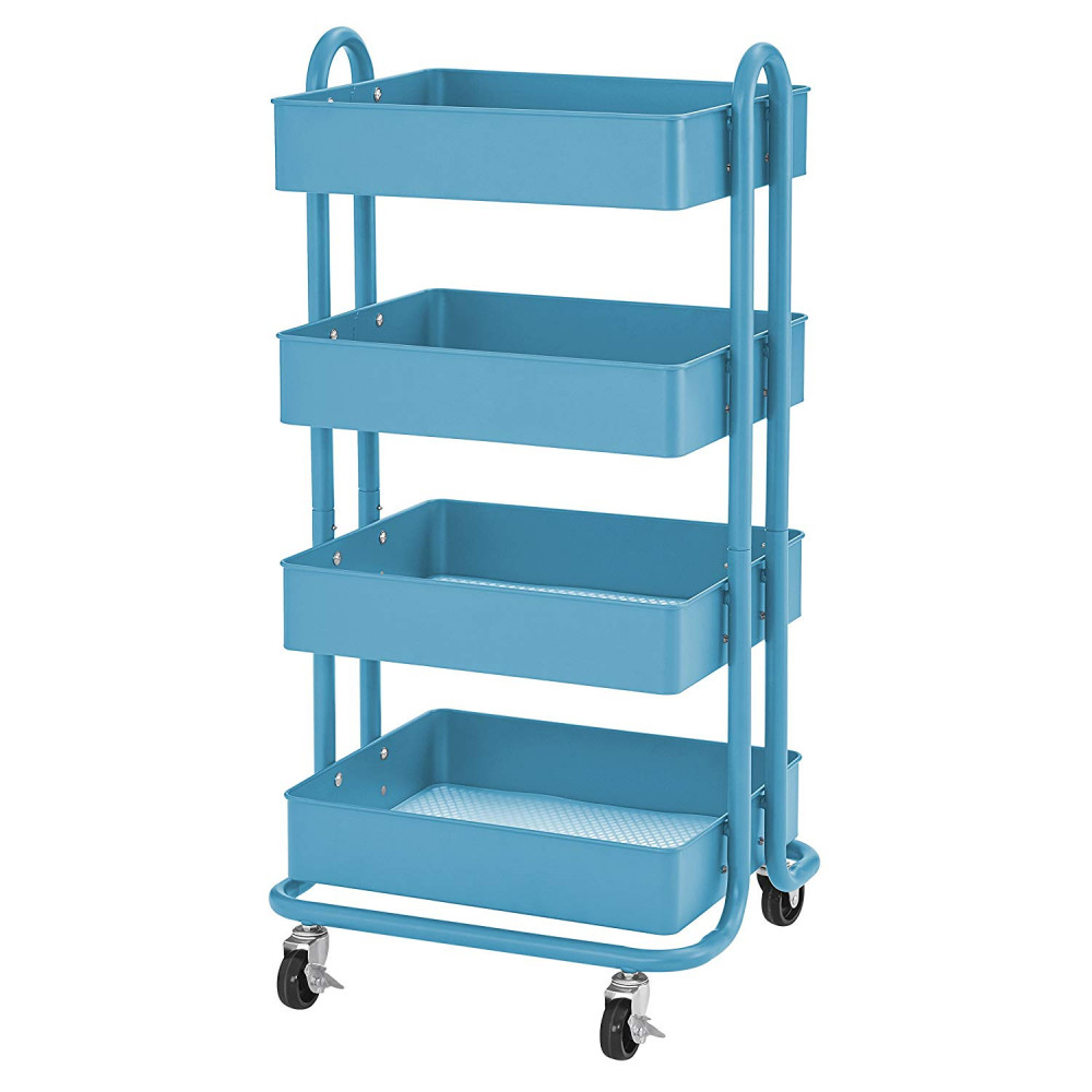 Ikea Raskog Kitchen Cart Turquoise Metal Rolling Ikea Raskog Kitchen Cart Turquoise