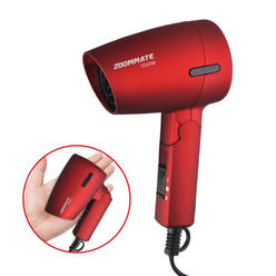 Zoommate Zoommate Mini Travel Hair Dryer 1000w Compact Folding Handle Blow Dryer With Bag Hot And Cool 2 Speed Setting Safety Protecti