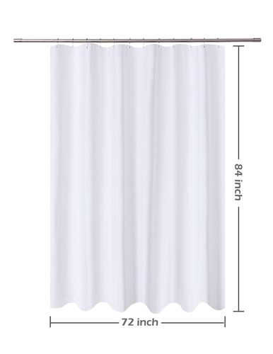 Ny Home Fabric Shower Curtain Liner White Extra Long 72 X 84 Inch Hotel Fabric Shower Curtain Liner White, 84 Inch Shower Curtain Liner