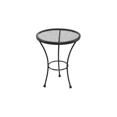 Bay 204991 Hampton Jackson Patio Accent Table Outdoor Side Furniture Garden Decoration Bay 204991 Hampton Jackson Patio, Small Black Wrought Iron Patio Side Table