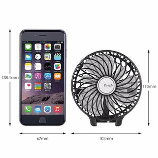 Easyacc B01fjsj2qk 2600mah Battery Handheld Fan Portable Fan Battery Operated Fan Mini Fan