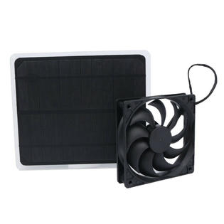 Unbrand 10x Solar Panel Powered Fan Mini Ventilator 10w Solar Exhaust Fan For Dog C F2h8