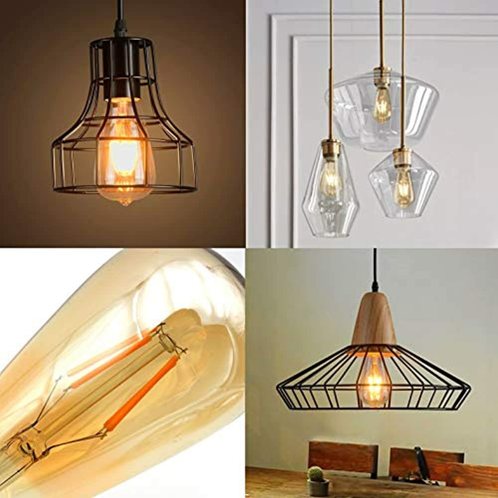Asoko Led Dimmable Vintage Edison Led Bulbs 6w Antique Style Light Bulbs 2300k Warm