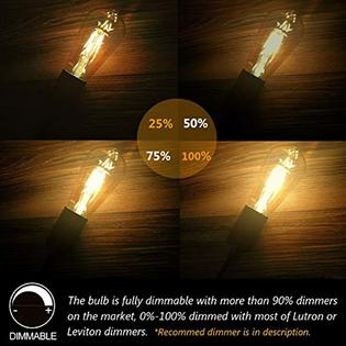 Asoko Led Dimmable Vintage Edison Led Bulbs 6w Antique Style Light Bulbs 2300k Warm