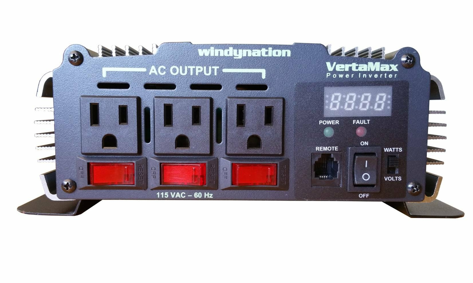 Windynation Pin 1500 12p Vertamax Pure Sine Wave 1500 Watt 3000w Surge 12v Power Inverter Dc To 115 Ac