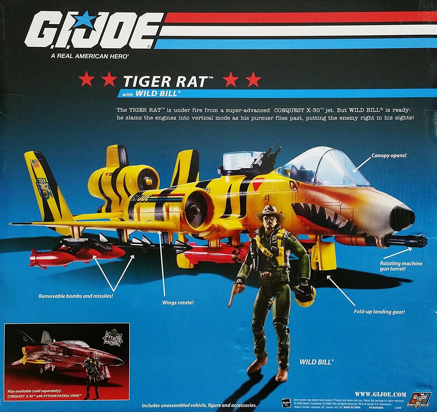 G I Joe 25th Anniversary Exclusive Tiger Rat Vtol Fighter Plane