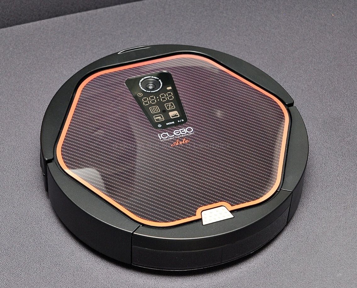 iCLEBO ARTE YCR-M05-10 Robot Vacuum Cleaner - Modern Black ( New Catch Mop x2)