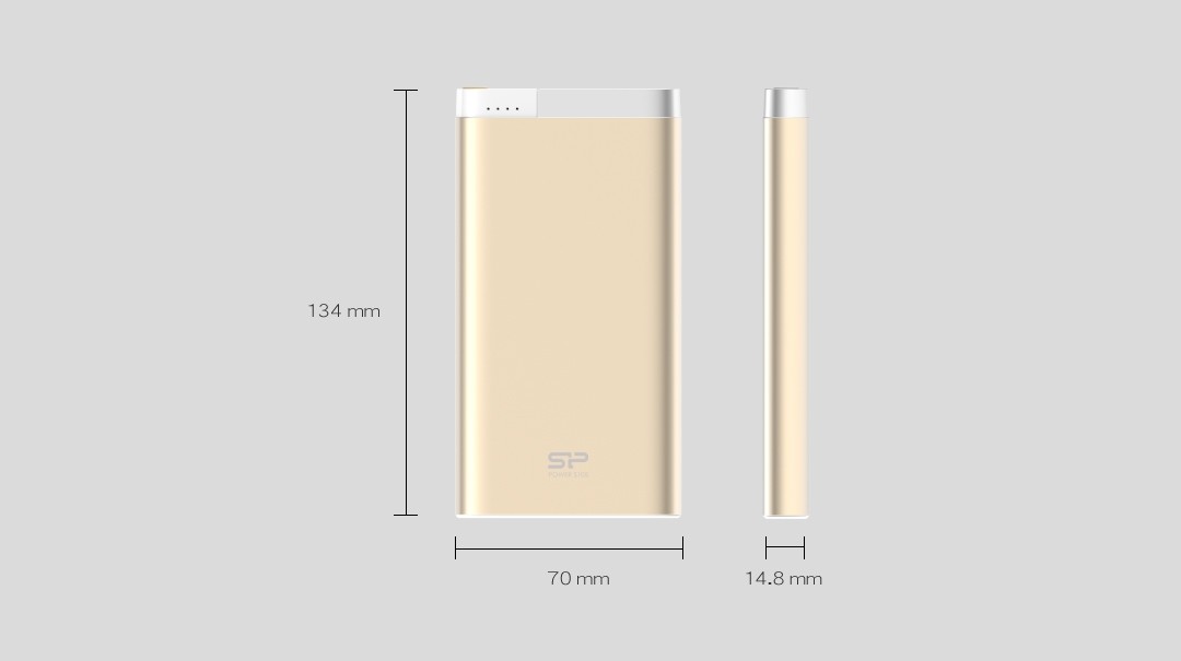 باور بنك محمول طراز S105 10000 مللي أمبير / ساعة أسود