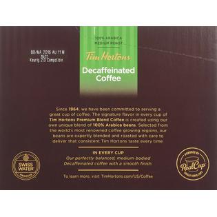 Tim Hortons Decaf Single Serve Coffee 48 Count Packaging May Vary