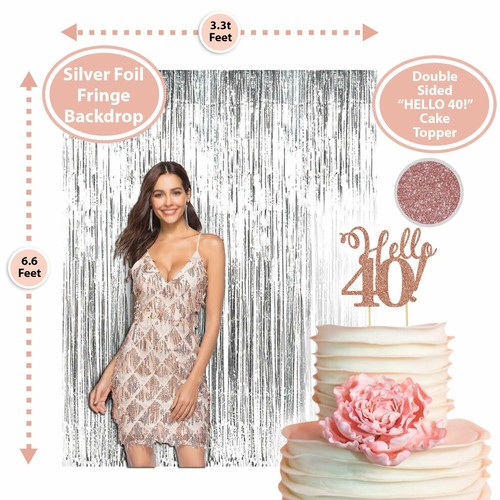 Paris Products Co 40th Birthday Decorations Party Supplies 40th