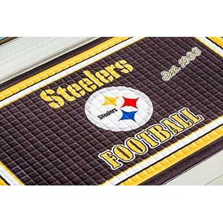 Team Sports America 41em3824 Embossed Door Mat Pittsburgh