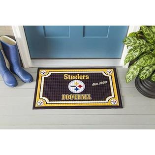 Team Sports America 41em3824 Embossed Door Mat Pittsburgh