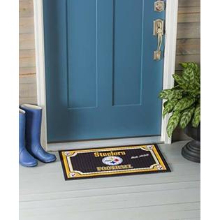 Team Sports America 41em3824 Embossed Door Mat Pittsburgh