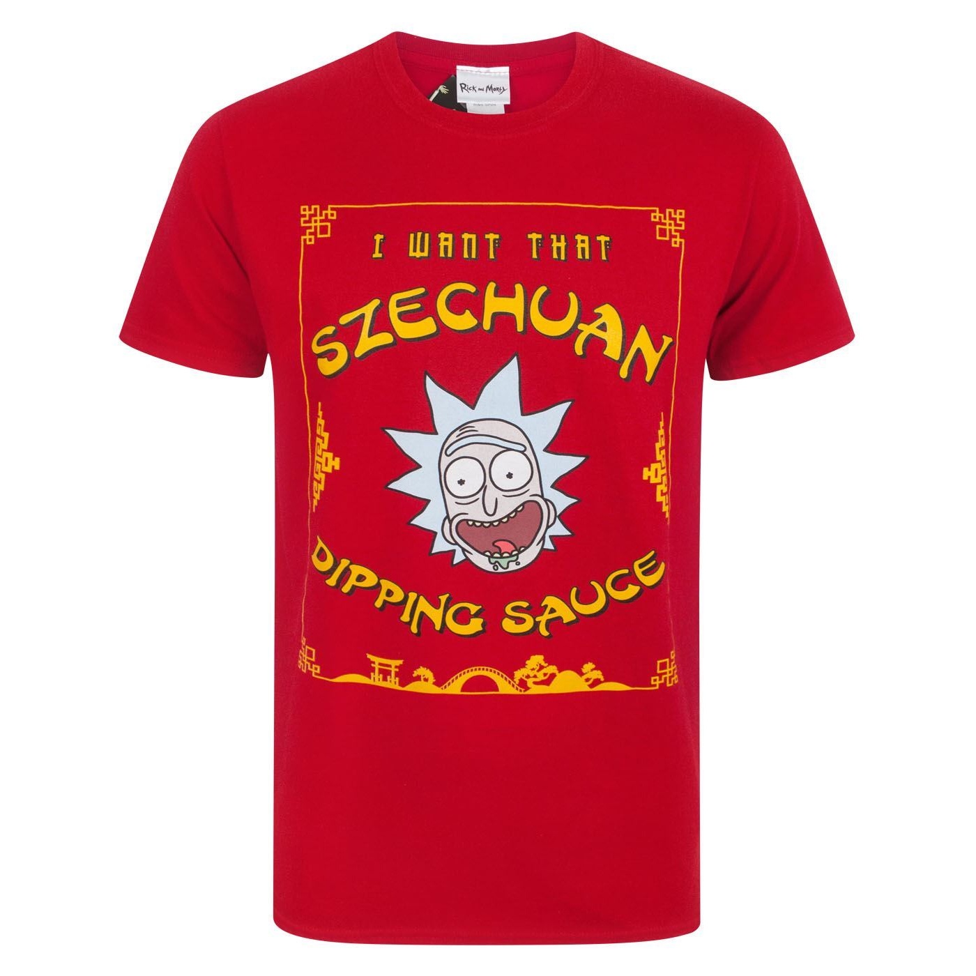 Rick and Morty Rick And Morty Mens Szechuan Dipping Sauce T-Shirt (NS4423)