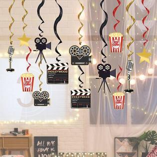 Cqi Movie Night Party Supplies Hanging Decorations 30pcs