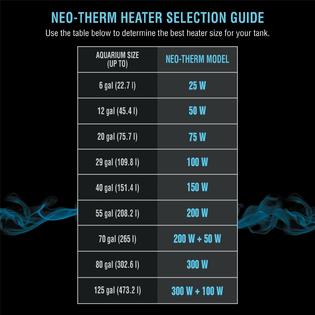 Cobalt Aquatics Flat Neo Therm Heater With Adjustable Thermostat Fully Subme