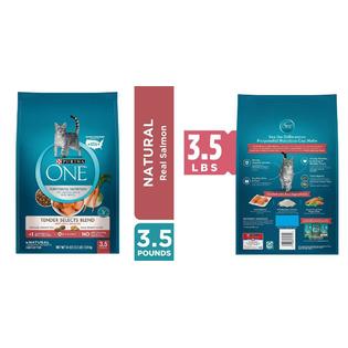 Purina One Tender Selects Blend Adult Dry Cat Food 3 5 Lb Bag
