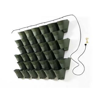 4190 Worth Garden Olive Green Self Watering 1 Set 3 Pockets Vertical Wall - Worth Garden Self Watering Vertical Wall Hangers With Pots 4190 Worth Garden Olive Green Self Watering 1 Set 3 Pockets Vertical Wall - Worth Garden Self Watering Vertical Wall Hangers With Pots