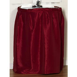 Bathroom Fabric Sink Skirt