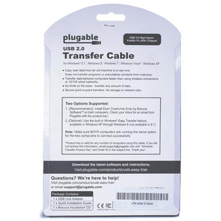 Usb Easy Tran Plugable Transfer Cable Compatible With Windows