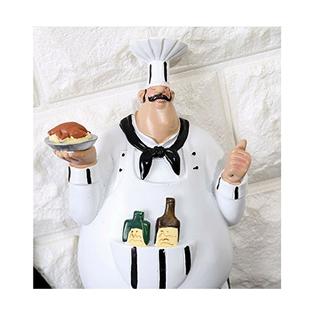Kiaotime 150584qt Set Of 2 Italian Chef Figurines Kitchen Decor