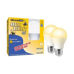 MiracleLED Miracle LED Yellow Bug Light MAX - Replaces 100W - A19 ...