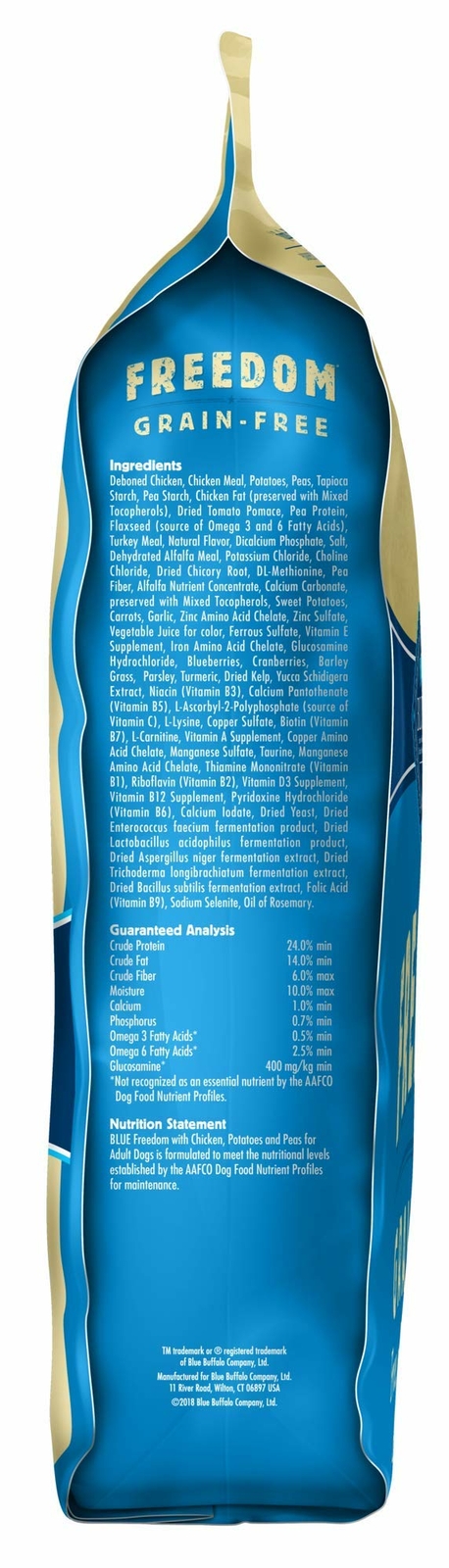 Blue Buffalo Freedom Grain Free Natural Adult Dry Dog Food Chicken