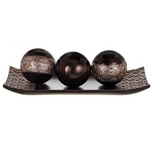 Creative Scents Bowl Tray Orbs Ball Set Decorative Table