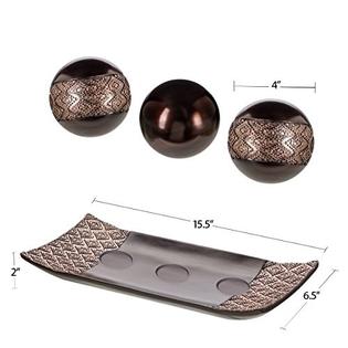 Creative Scents Bowl Tray Orbs Ball Set Decorative Table