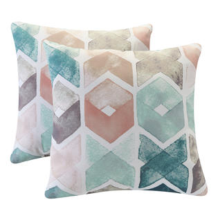 Better Homes Gardens Outdoor Toss Pillow Multi Color Chevron 2