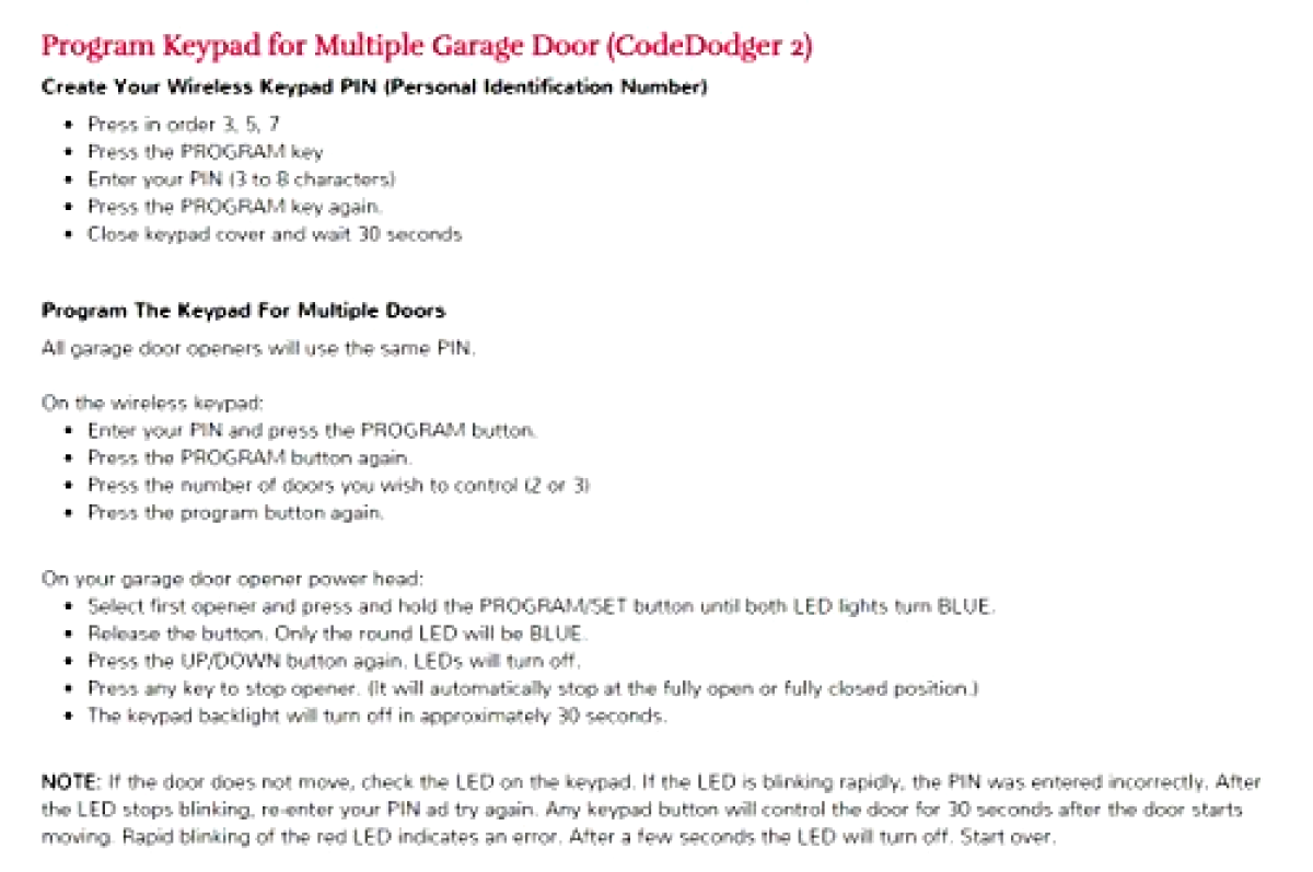 Bowling Green Garage Door Remote