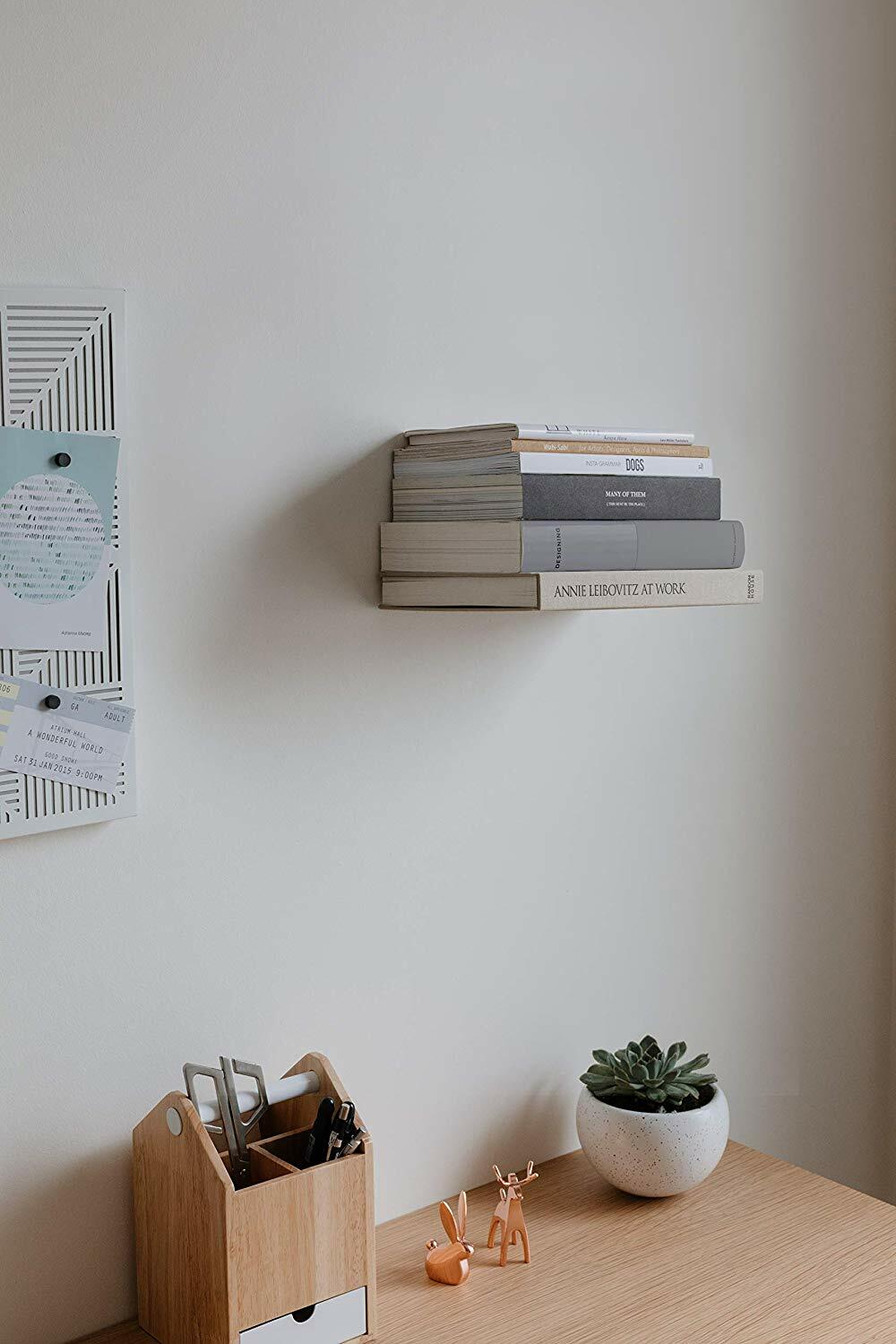 Umbra 3 Shelves Conceal Floating Book Shelf Invisible Wall Mount