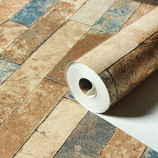 Blooming Wall 3d Faux Stone Brick Wall Mural Wallpaper For